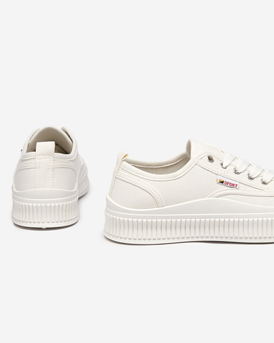 Weiße Turnschuhe für Damen Scola-Shoes