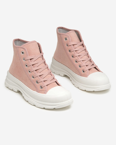 Rosa gerippte Damen-Sneaker Somali - Footwear