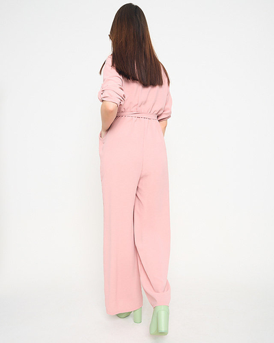 Royalfashion Rosa langer Damenoverall
