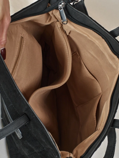 Damen Shopper Handtasche Caryenne aus Öko-Wildleder
