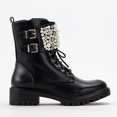 Schwarze Mais Pearl Workery Booties - Schuhe