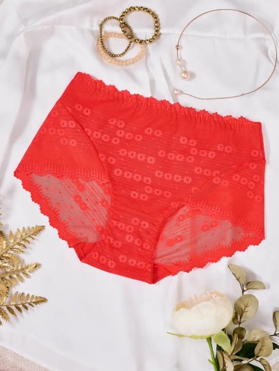 Royalfashion Baumwoll-Lace Damen Hipster-Unterwäsche PLUS SIZE