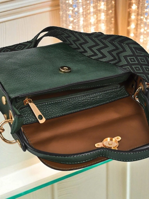 Aurelia Verde – жіноча сумка з екологічної шкіри з прикрасою