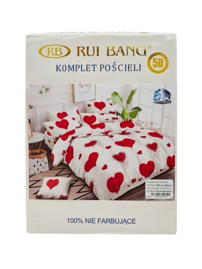 Royalfashion Gemusterte Bettwäsche 160x200 3-teiliges Set