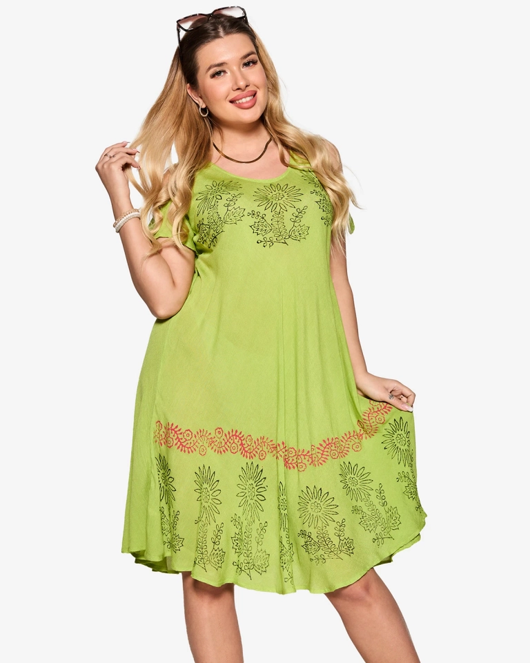 Grünes Damen-Strandkleid Tagesdecke - Kleidung