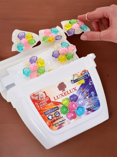 Luxelux 7in1 Waschmittelkapseln 30 Stück.