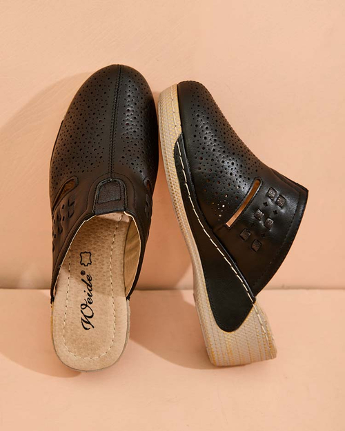 Royalfashion Жіночі шльопанці на низьких підборах Albov