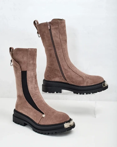 Royalfashion Damenstiefel aus Öko-Wildleder Homni