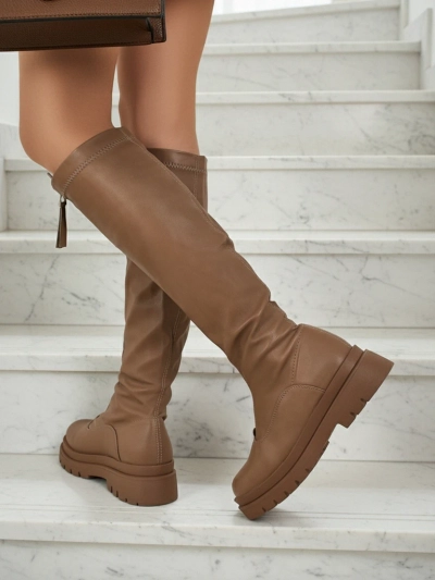 Damenstiefel mit mittigem Reißverschluss Merivon