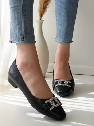 Royalfashion Damen Ballerinas mit einer Schleife Frelie