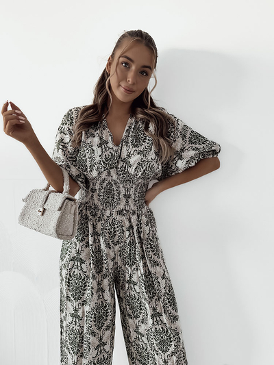 Royalfashion Gemusterter Damen-Overall