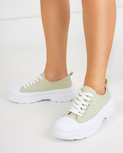 OUTLET Grüne Sportschuhe für Damen Cresoma - Schuhe