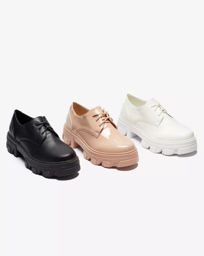 Rosa lackierte Damen Halbschuhe Delgor- Footwear