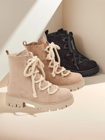 Royalfashion Damen Schnürstiefeletten Vemioz
