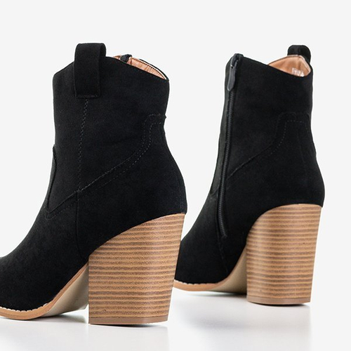 Чорні жіночі черевики ала ковбойські черевики Vitella - Взуття