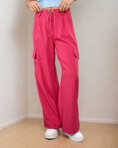 Royalfashion Weite Damenhose mit Taschen