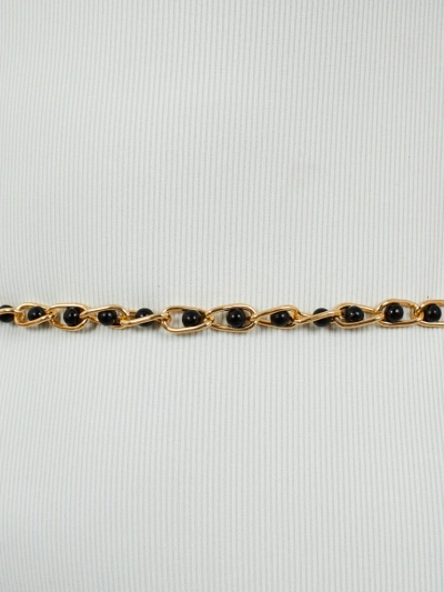 Royalfashion Damen-Metallgürtel mit Perlen