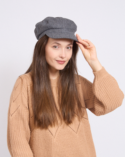 Royalfashion Damen-Baskenmütze mit Schirm