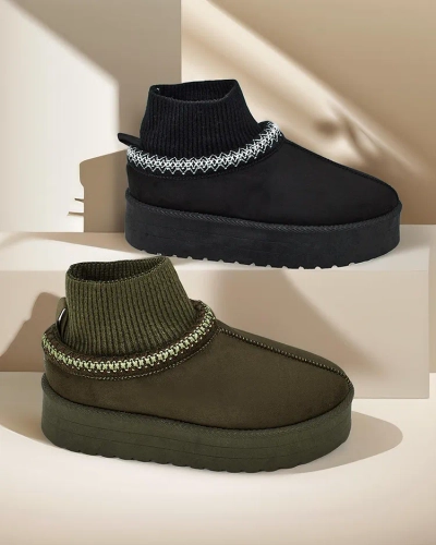 Royalfashion Kurze Damen-Schneestiefel Narorzi