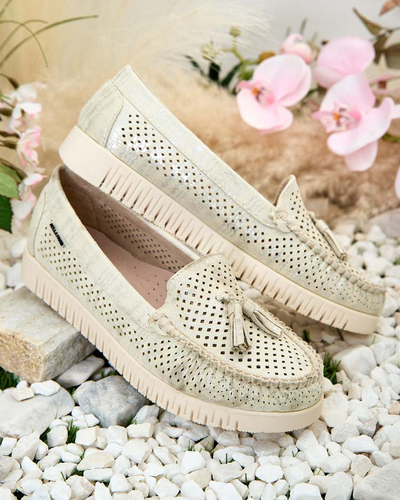 Royalfashion Damen durchbrochene Mokassins Molaffa