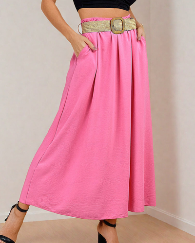 Royalfashion Damen Midirock mit Gürtel