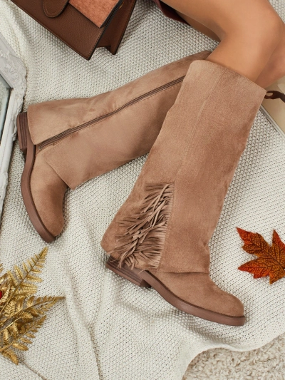 Damen Kozaki Öko-Wildleder mit Schaft Ismara