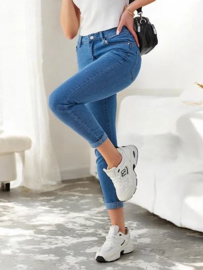 Royalfashion Damen eng geschnittene Jeans aus Baumwolle