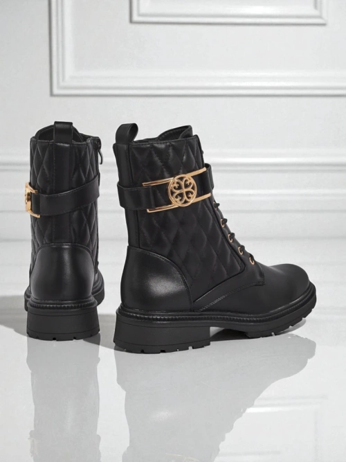 Жіночі стьобані ботильйони з екологічної шкіри Sable Rose