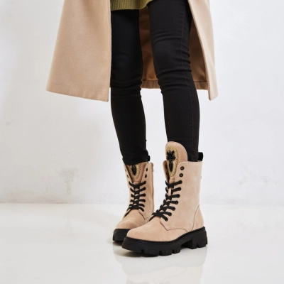 Royalfashion Eco-Wildleder Damen Arbeitsstiefel Moxox