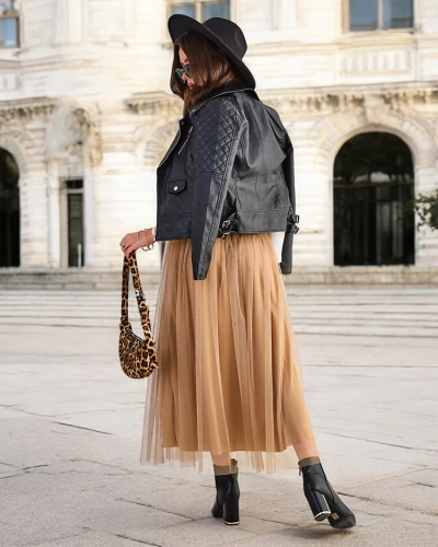 Royalfashion Damenmidirock mit Tüll