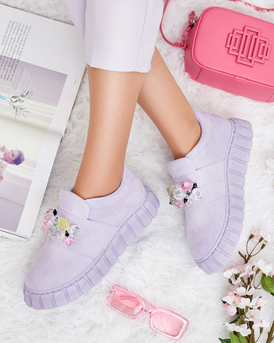 Royalfashion Sportliche Halbschuhe mit farbigen Steinen Resinello