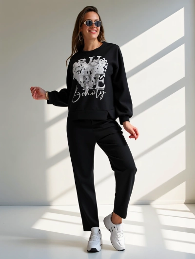 Royalfashion Damen Viskose-Set mit Druck