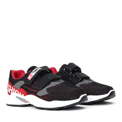 Schwarze Kinderschuhe mit Klettverschluss Oniferi - Footwear 1