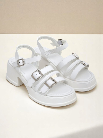 Royalfashion Damensandalen mit niedrigem Blockabsatz Otteze