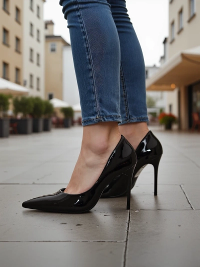 Royalfashion Damen klassische spitze Stilettos Dofenis