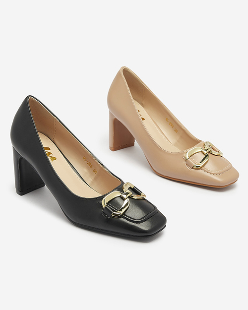 Чорні жіночі туфлі-мокасини Cancoro- Footwear