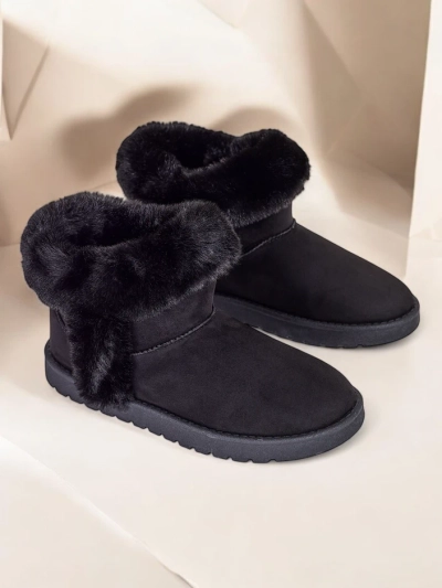 Royalfashion Kurze Damen-Schneestiefel im Boot-Stil Giesi