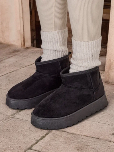 Royalfashion Kurzstiefel, die an Damen-Schneestiefel erinnern Hezio