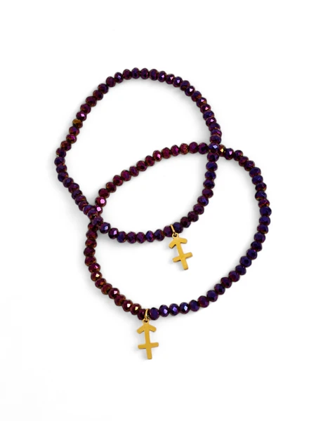 Royalfashion Zwei Damenarmbänder mit Ankeranhänger