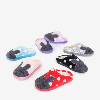 Фіолетові жіночі капці із зайчиком Krystiana - Взуття