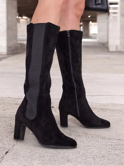 Royalfashion Damen Kniehohe Stiefel Wrioloc
