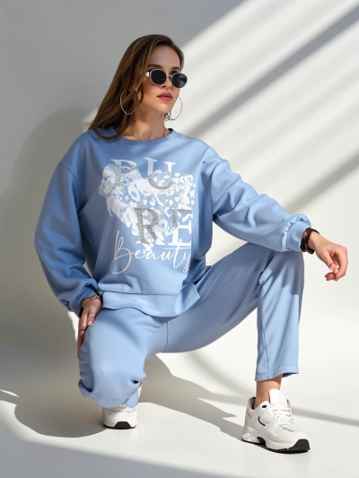 Royalfashion Damen Viskose-Set mit Druck