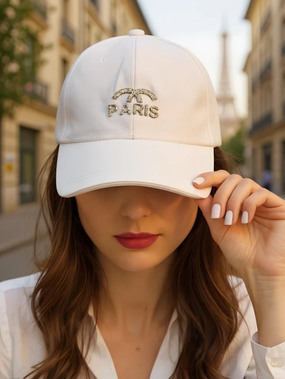 Royalfashion Baseball Cap mit Strass Paris Glam
