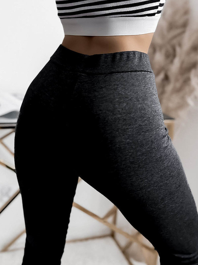 Damen-Leggings in Dunkelgrau- Kleidung