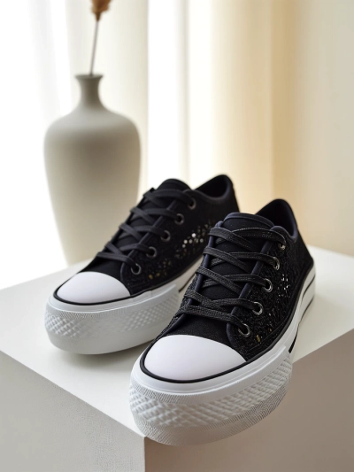 Royalfashion Damen perforierte Sneaker Nizzet