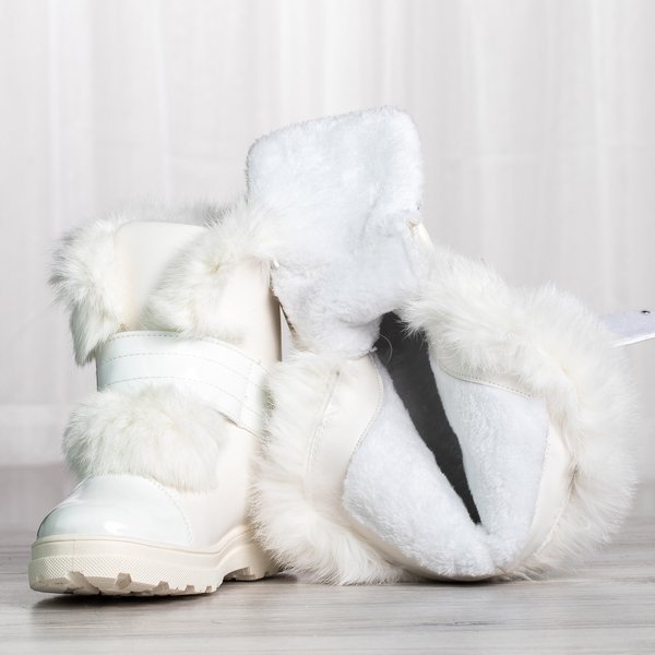 Harriett pelzgefütterte weiße Schneeschuhe - Schuhe