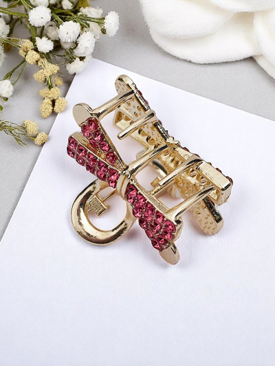 Royalfashion Haarklammer mit Strasssteinen Goldene Klammer