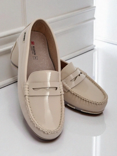 Loafers Damen Beige Kallista - Öko-Wildleder Premium