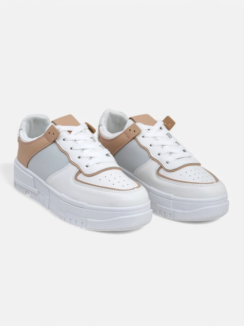 Жіночі снікерси Aristea Azzurro з еко-шкіри на плоскій підошві 4 см