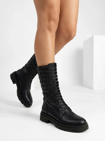 Royalfashion Damen Schnürstiefel Ominoc